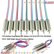KUGIGI DC Motor, Metal 412 612 614 716 720 8520 1015 1020 High-Speed Coreless Motor,  Multistyles 71