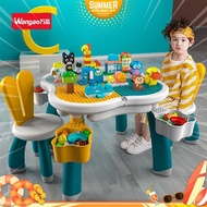 Wangao Block Table And Chair With Duplo Size Block Storage Gift Decoration Building Brick Toy