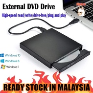 Portable External DVD 2.0 CD Burner Drive, USB DVD Reader CD RW Writer Reader CD-RW/DVD-RW Writer/Bu