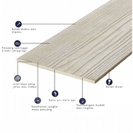 Shera Wood Plank Cement Board 3 Kaki Panjang Lebar 9 inci Sekeping