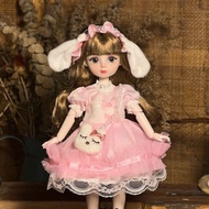 STYLE HAUL 1 Set 1/6 SD 30cm Bjd Doll with Clothes Long Hair Attractive Eyes Princess Makeup Ball Jo
