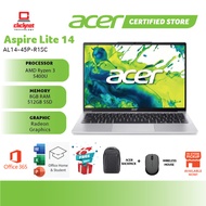 ACER ASPIRE LITE AL14-45P-R1K9 LAPTOP (Ryzen 3 5300U, 8GB RAM, 512GB SSD, AMD Radeon,14.0" WUXGA,PIN