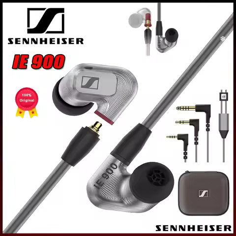 2026 Original Sennheiser IE900 Hi-Fi Noise Cancelling Headphones Dynamic In-Ear Detachable Wired Hea