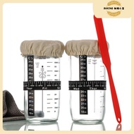 Sealed Jar with Scale Glass Fermentation Bottle Natural Yeast Fermentation Jar Sour Bread Fermentati