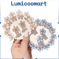 LM - H912 FLOWER-SHAPED HAIR CLIPS CONTAINS 4 PCS CUTE WOMEN'S HAIR ACCESSORIES FRINGE-MODEL CLIPS