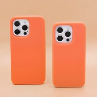 【Candies】iPhone 15 系列 - Simple系列素面殼 橘 手機殼