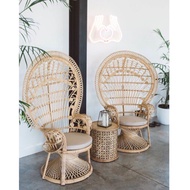 Rattan peacock chair / Rattan wedding chair / Big size kerusi pelamin rotan / Kerusi kahwin nikah ph