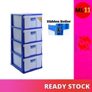 TWINS DOLPHIN 4 Stage Plastic Drawer / Plastic Cabinet / Storage Cabinet GH292/L4