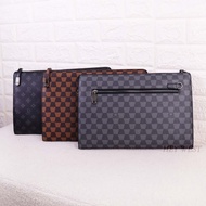European Brand Derby Checkerboard Clutch Bag Anti-Theft Handbag Envelope 80032