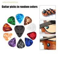 ADD 10Pcs Plectrums 1 Pick Holder Electric Celluloid Acoustic Guitar Picks Colorful AB