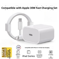 [China Plug Adapter Needed] Apple iPhone Charger and Data Cable Set 30W