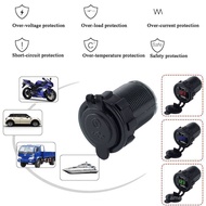 Double3.1A Charger Car LED12-24VDC Motorcycle5VUSB With voltmeter output round shape MLSS