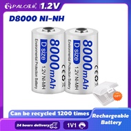 PALO⚡2Pcs 1.2V D size 8000mAh Ni-CD Rechargeable Batteries Charger D Size Charge Rechargeable Batter