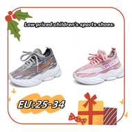 Malaysia stock 48 hour shipping for children's and boys' sports shoes, soft size, breathable fabric, fashionable, durable, and easy to wear for daily wear EU25-34