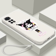 Cartoon Pink Bow Kuromi Case Redmi Note 7 K40 Gaming K50 Ultra K60 Pro 10 5G 2022 Xiaomi Mi 12 Pro 10T Lite Lanyard Soft Tpu Phone Cases Cover