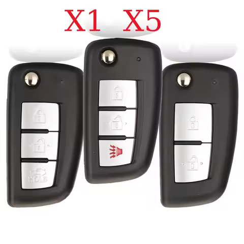 jingyuqin X1 X5 2/3 Buttons Remote Car Key For Nissan Qashqai J11 Pulsar C13 Juke F15 X-Trail T32 Mi