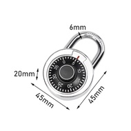 Gembok Brankas Koper Tas Manual Rotary Padlock Digit Combination Kode Angka Variasi Kombinasi Kunci 