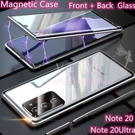 Samsung Galaxy Note 20 Ultra Note20 Note20Ultra Magnetic Case Metal Magnetic Adsorption Case Double-
