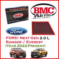 BMC Airfilters® (ITALY) Performance Air Filters กรองอากาศแต่ง สำหรับ Ford : Next-Gen Ranger / Everest 2.0L TDCi / Bi-Turbo (ปี 2022-ปัจจุบัน) โดยตัวแทนจำหน่าย BMC [ST MINI] [สินค้าพร้อมส่ง]