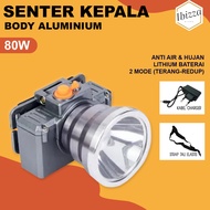 Senter Kepala 35w 50w 80w 150w Body Kecil / Besar Super Terang dan Ringan di Kepala + lampu camping 
