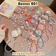 【imamura】For Baseus BD1 Case DIY Creative Cartoon Soft Silicone Earphone Case Casing Cover