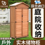 J-H/ Outdoor Storage Cabinet Locker Yard Garden Sundries Cabinet Tool Room Waterproof and Sun Protec