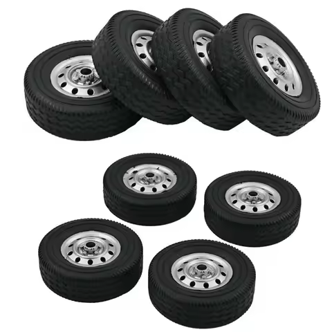 4PCS\SET Replacement Rubber Wheel Tires For 1/10 WPL D12 RC Off-Road Buggy Truck Car DIY upgrade par