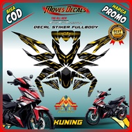 Decal sticker supra GTR 150 - decal sticker otif matrixline yellow decal sticker GTR 150
