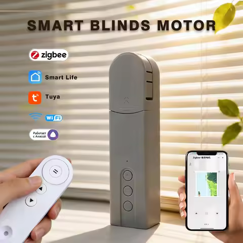 ZigBee Smart Motorized Roller Blinds/Shades Drive Motor WIFI Tuya Curtain Control System Alice Alexa