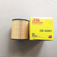 OE42001 JS Asakashi oil filter for Ford Focus Vietnam 2.0 diesel engine 2009, 2010, 2011, 2012, 2013
