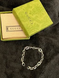 Gucci 古馳 銀飾 手鍊 手鏈 刷舊款 極新