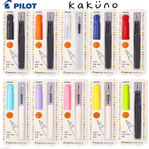 Pilot Kakuno Fountain Pen Panda Madoromi Smiley,Design for Kids&Beginners To Learn Correct Pen Hold 