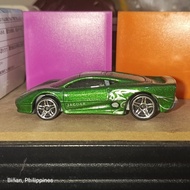 hot wheels jaguar xj220 green loose as is