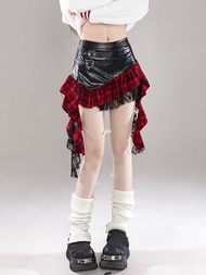 กระโปรงพับไม่สมมาตรสไตล์ Y2K