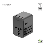 Energea TravelWorld Adapter GaN45 หัวแปลงปลั๊กไฟ สำหรับ เดินทาง (3C2A/PD45W)