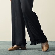【NaSuBi Vintage】飄逸紗質高腰長版古著褲