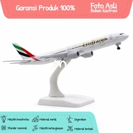 Diecast Emirates Airplane Miniature Metal Airplane + Display Stand Children's Toy Collection (LARGE 