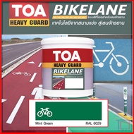 TOA Bike Lane สีทาถนน ทาพื้นถนน สีตีเส้น สัญลักษณ์ เลนส์จักรยาน ทางเดิน ขนาด แกลลอน