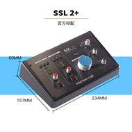 SSL 2 Professional Dual Mic Preamp 2 in 2 out USB Audio Interface 4K Button SSL2 ช่องเสียบสายเข้า/ออ