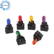 ulovebsby 10PCS T5.5 Led Bulb W1.2WCar Interior Lights Dashboard Heating Indicator Wedge Auto Instru