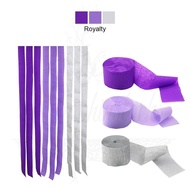 [SG] Value set | 23m Crepe paper backdrop | Purple Royalty