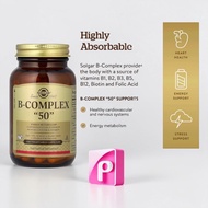 Solgar B Complex 50 B Complex 100 High Potency Vitamin B Energy and Nervous System Support VegCaps