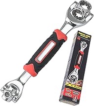 KIKITE 48 in 1 Universal Socket Wrench, Cr-V Steel Multi Function Rotating Wrench Tool Metric Standa