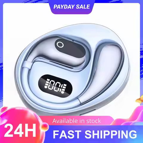 AI Real-time Two-Way Earbuds 138 Languages Bluetooth-Compatible 5.3 Translation Earphones Open Air T