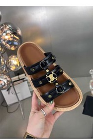 羊皮厚底軟底 防滑羅馬涼鞋