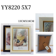 [VS] PHOTO FRAME WOODEN ACETATE PLASTIC COVER 5X7 (YY8220-5X7)