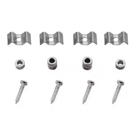 2 Pair Of String Trees/Retainers Electric Guitar Black With Screw Guide Fit Telecaster Electric Guit