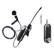 UHF Wireless Camera Smart Phone Microphone Transmitter Receiver System Wireless Mic Set 6.35mm Voice Amplifier for Speakers