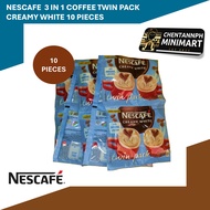 Nescafe Creamy White - Twin Pack 3 in 1 Coffee Mix - 10 pieces