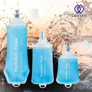 GIOVANNI Folding Water Bottle, Water Bag Soft Flask Collapsible Water Bottle, Climbing Blue TPU Hydr